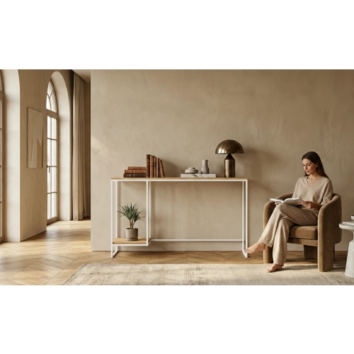 KONSOLA Z DREWNA LITEGO DĄB OLCHA JESION SKD-372